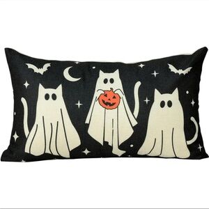 Cats Trick Or Treating Pillow Covers Zipper Closure